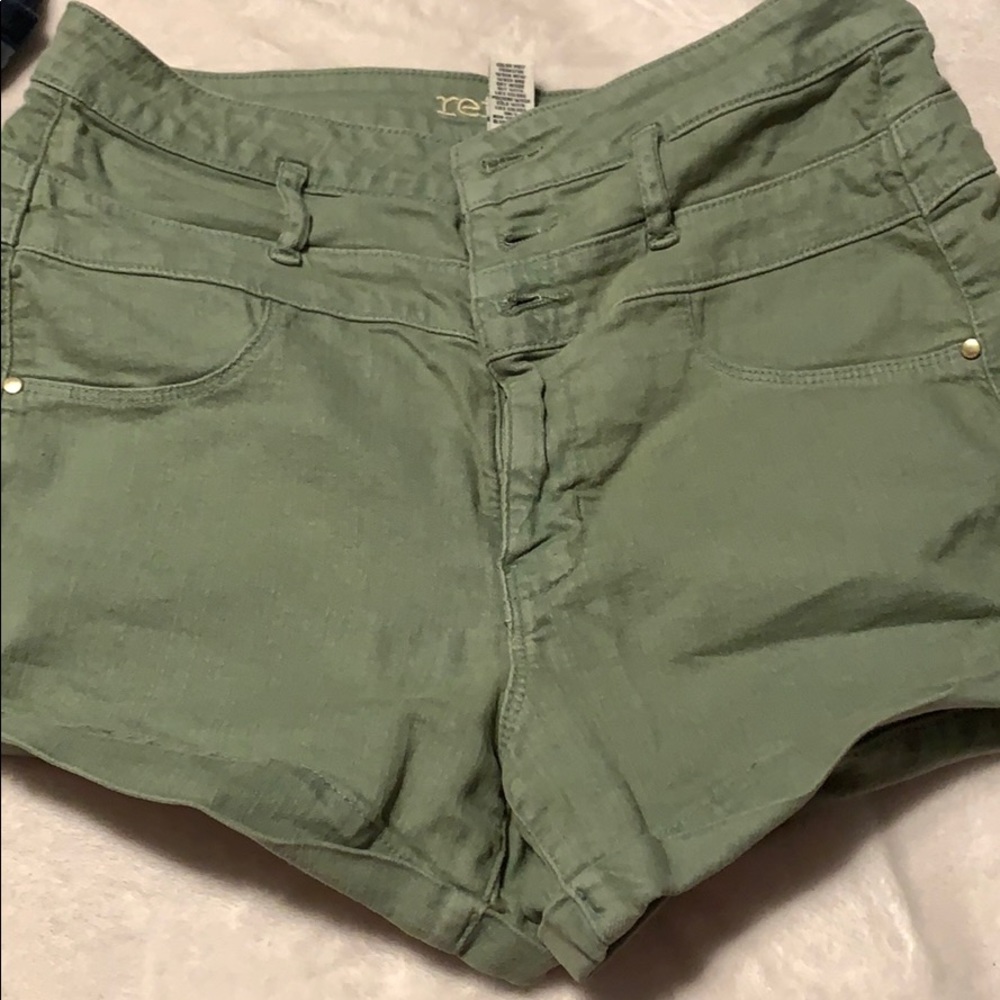 Light OLIVE green shorts